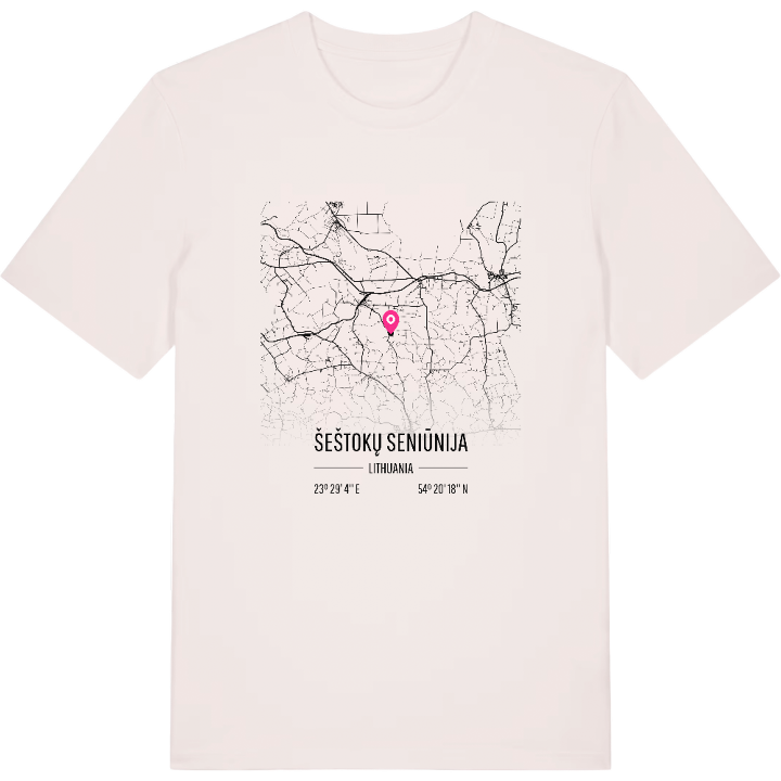 Šeštokų seniūnija karta t-shirt – t-shirt från PinShirt