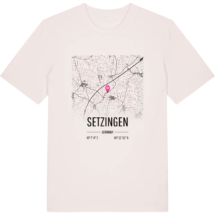 Setzingen karta t-shirt – t-shirt från PinShirt