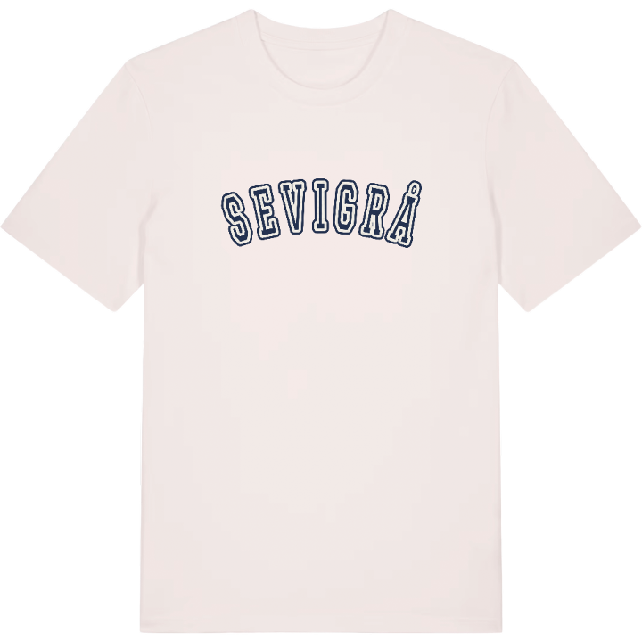 Sevigrå college t-shirt – t-shirt från PinShirt