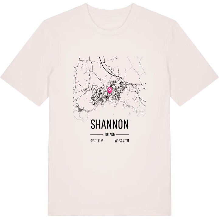 Shannon karta t-shirt – t-shirt från PinShirt