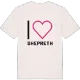 Jag älskar Shepreth t-shirt stort tryck