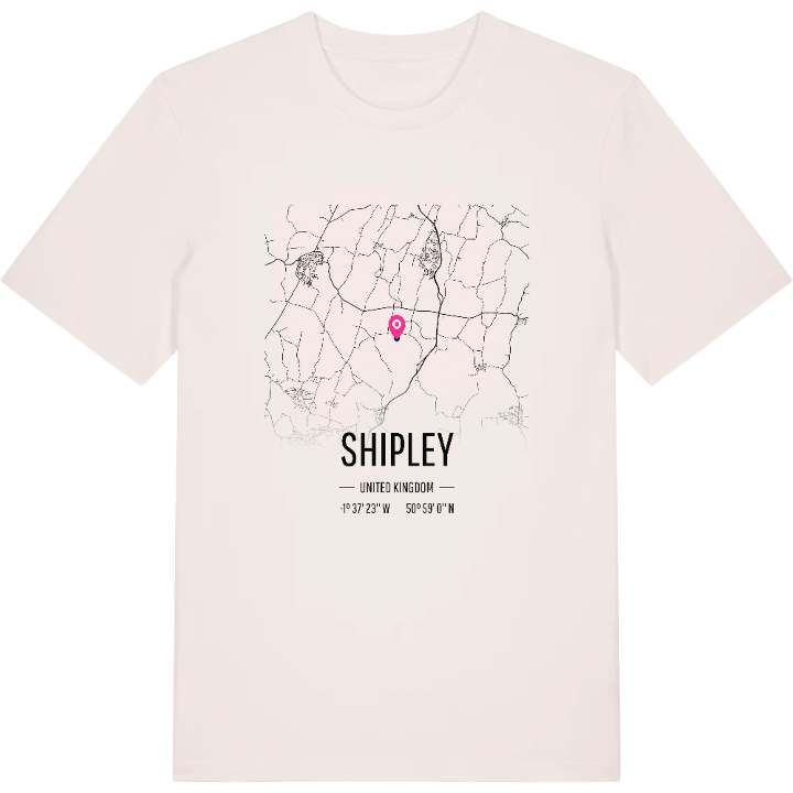 Shipley karta t-shirt – t-shirt från PinShirt