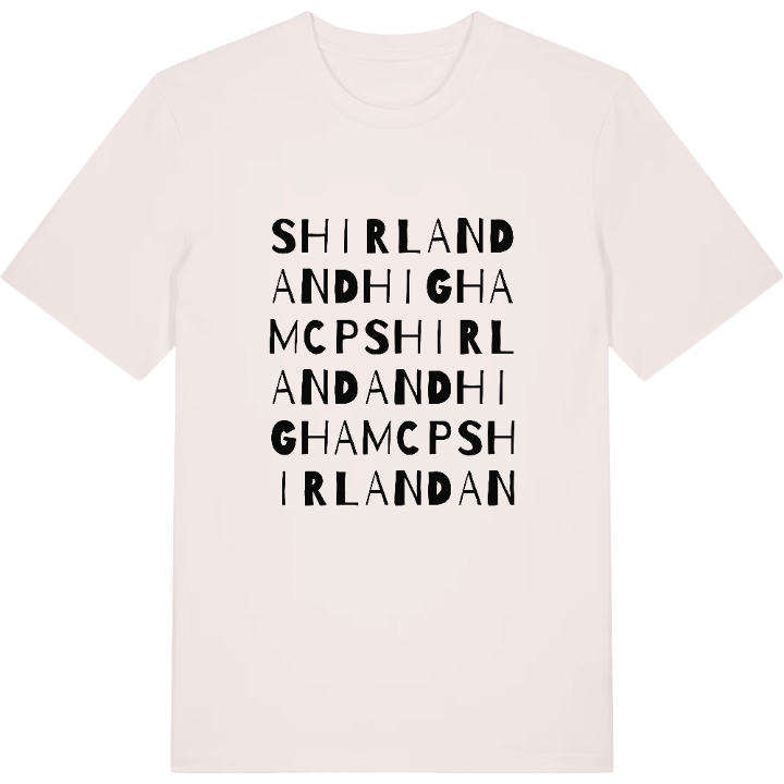 Shirland and Higham CP ordlek t-shirt – t-shirt från PinShirt