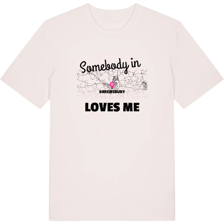 Någon i Shrewsbury älskar mig t-shirt – t-shirt från PinShirt