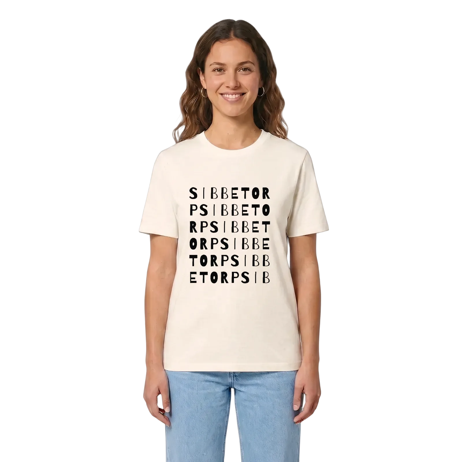 Sibbetorp ordlek t-shirt – Vintage White, i miljö