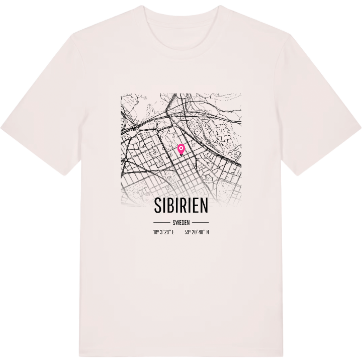 Sibirien karta t-shirt – t-shirt från PinShirt