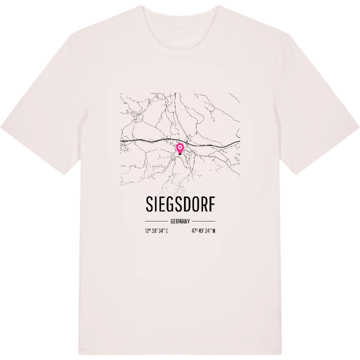Siegsdorf karta t-shirt – t-shirt från PinShirt