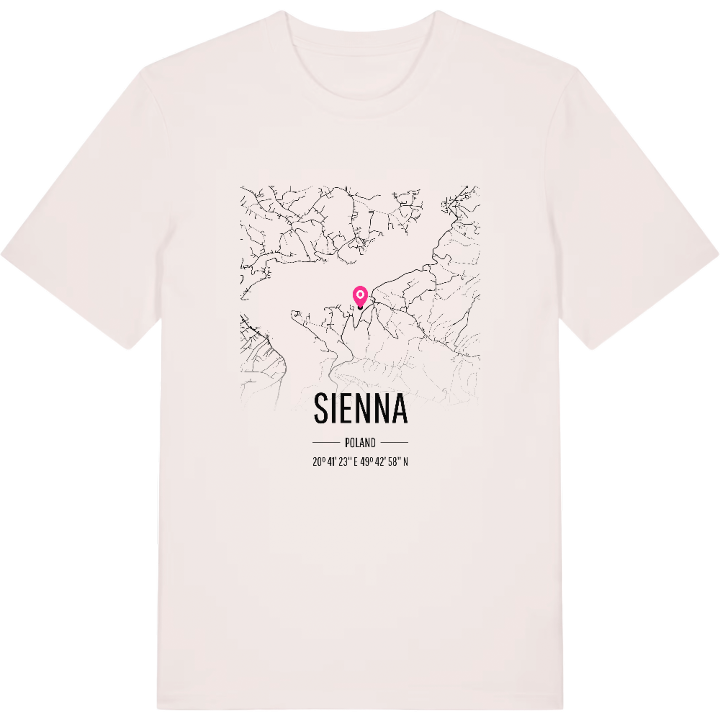 Sienna karta t-shirt – t-shirt från PinShirt