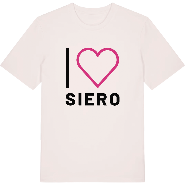 Jag älskar Siero t-shirt stort tryck – t-shirt från PinShirt