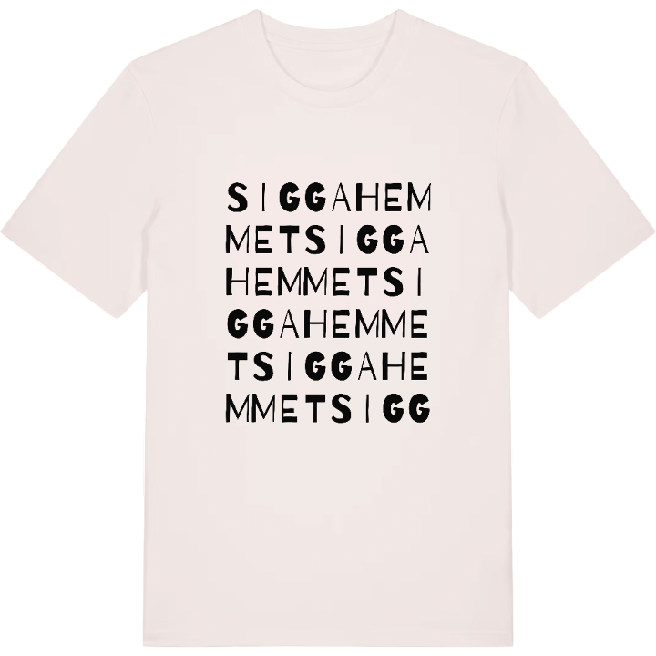 Siggahemmet ordlek t-shirt – t-shirt från PinShirt