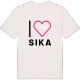Jag älskar Sika t-shirt stort tryck