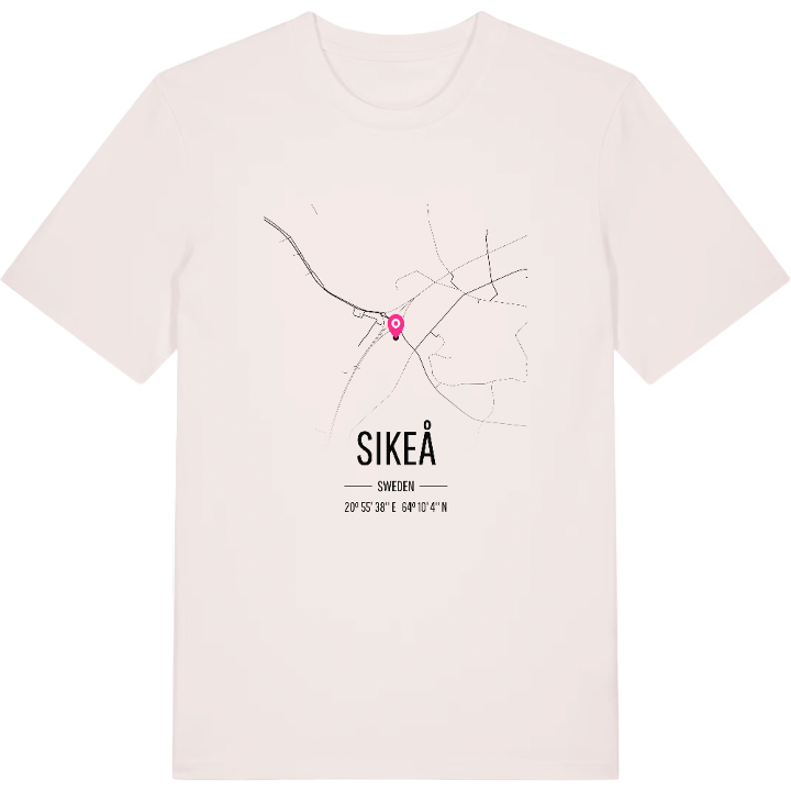 Sikeå karta t-shirt – t-shirt från PinShirt