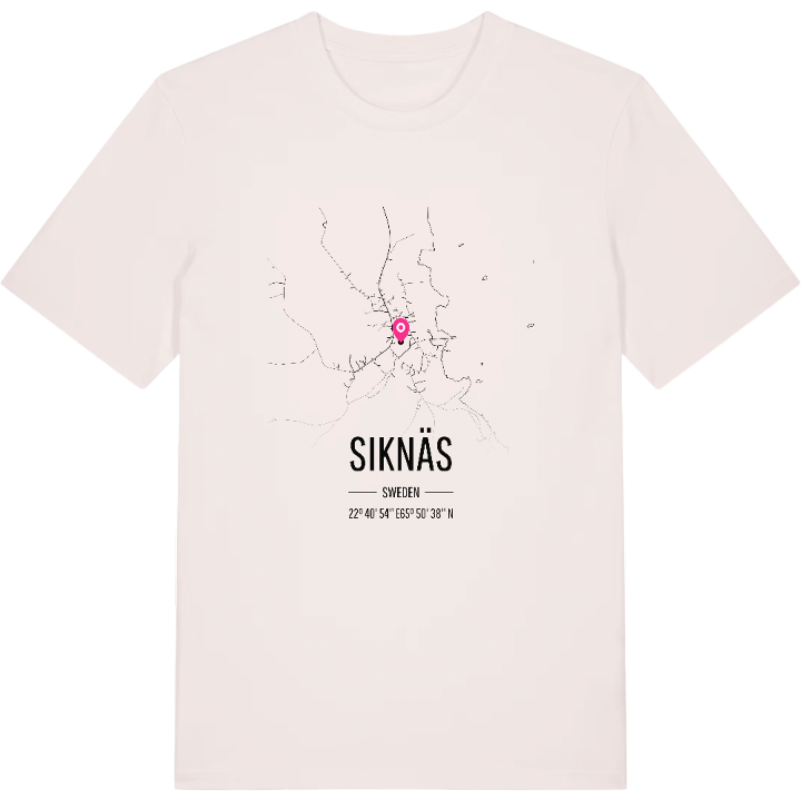 Siknäs karta t-shirt – t-shirt från PinShirt