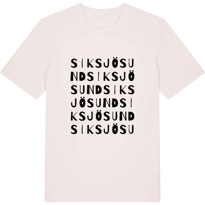 Siksjösund ordlek t-shirt – t-shirt från PinShirt