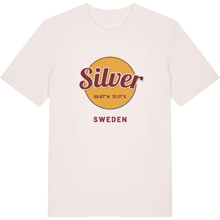 Silver cirkel t-shirt – t-shirt från PinShirt