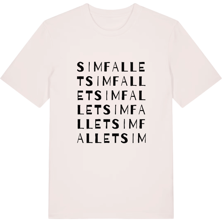 Simfallet ordlek t-shirt – t-shirt från PinShirt