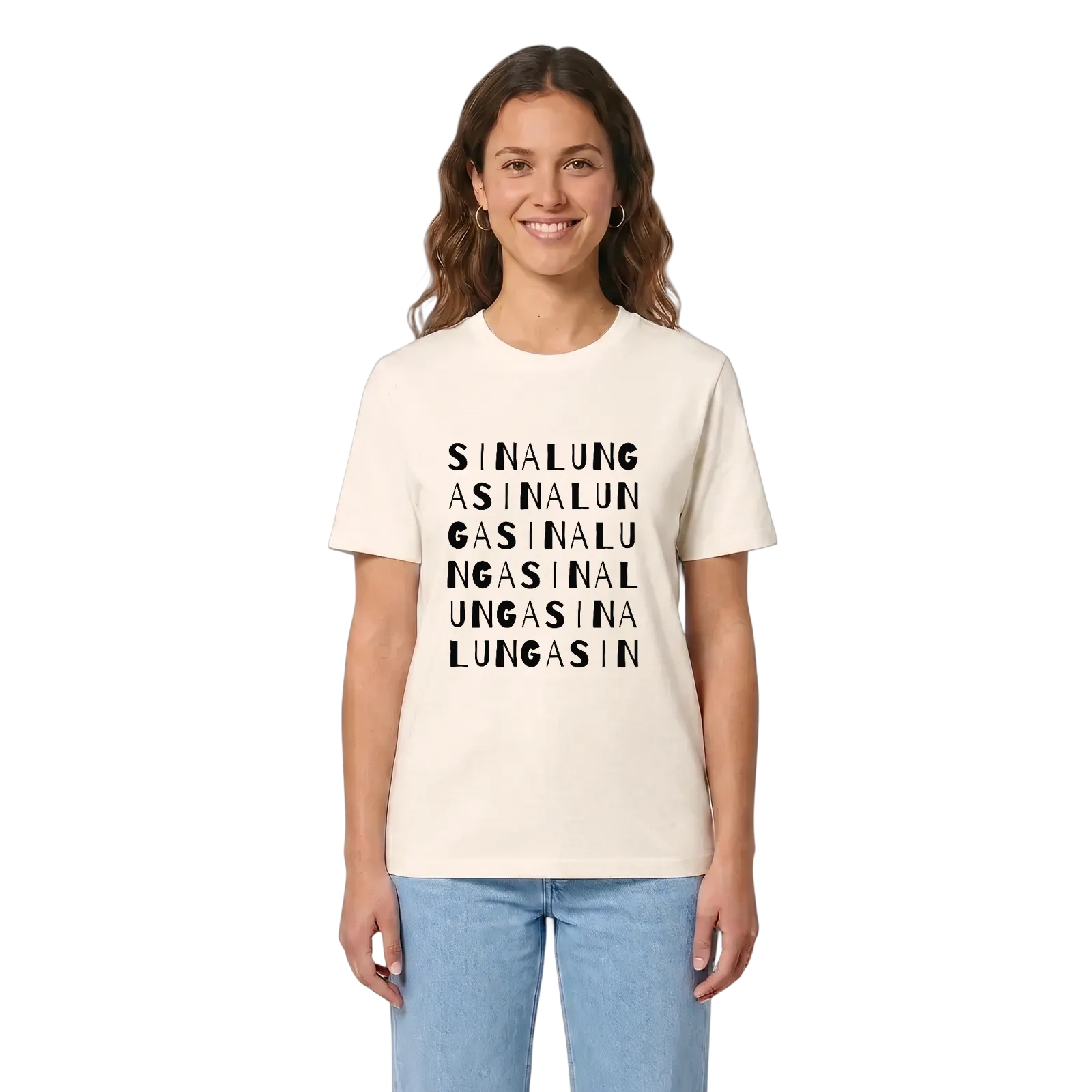 Sinalunga ordlek t-shirt – Vintage White, i miljö