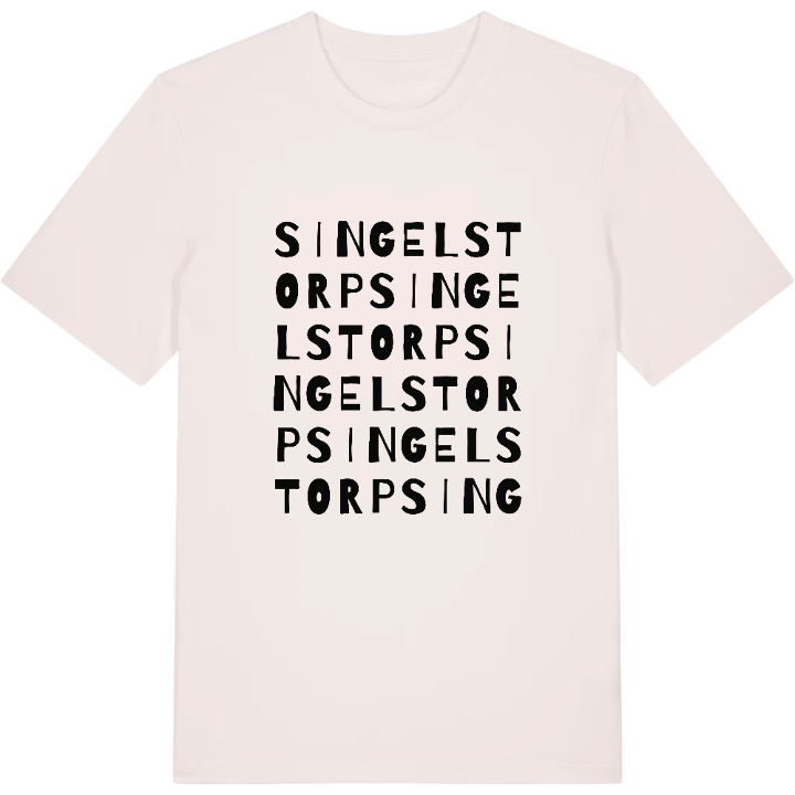 Singelstorp ordlek t-shirt – t-shirt från PinShirt