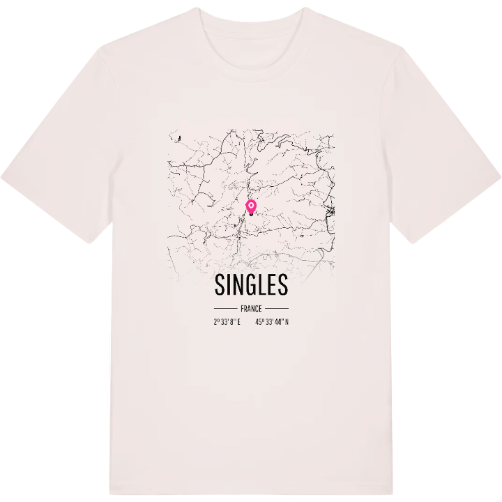 Singles karta t-shirt – t-shirt från PinShirt