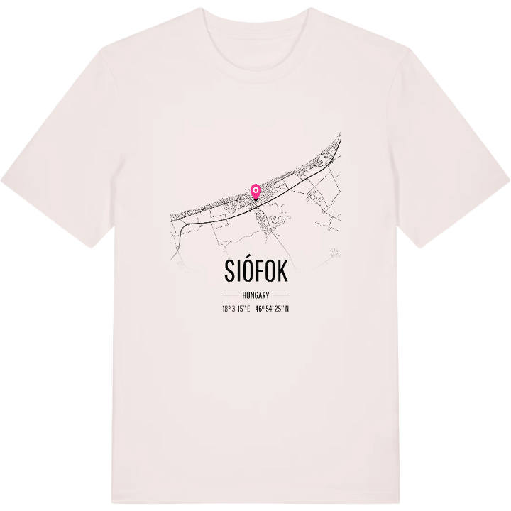 Siófok karta t-shirt – t-shirt från PinShirt