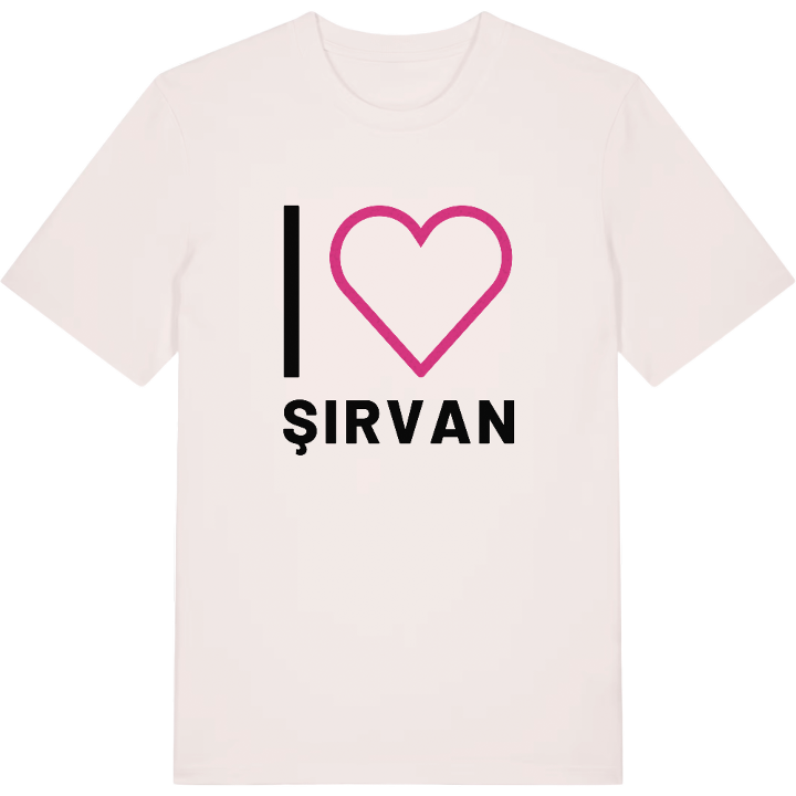 Jag älskar Şirvan t-shirt stort tryck – t-shirt från PinShirt