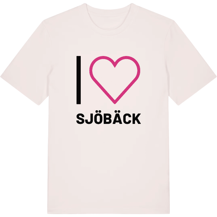 Jag älskar Sjöbäck t-shirt stort tryck – t-shirt från PinShirt