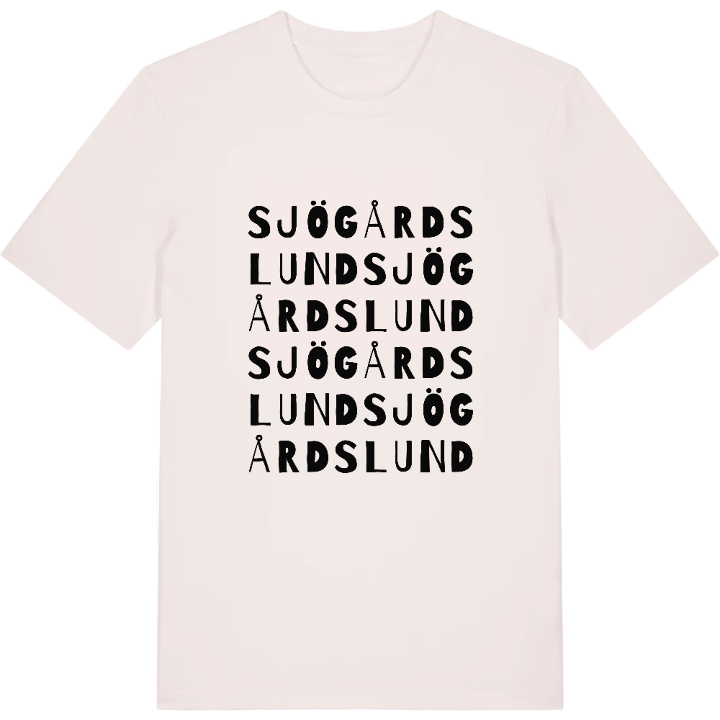 Sjögårdslund ordlek t-shirt – t-shirt från PinShirt