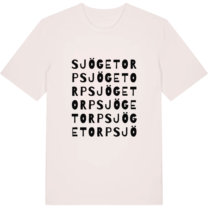 Sjögetorp ordlek t-shirt – t-shirt från PinShirt
