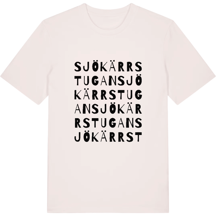 Sjökärrstugan ordlek t-shirt – t-shirt från PinShirt