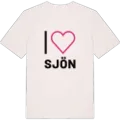 Jag älskar Sjön t-shirt stort tryck
