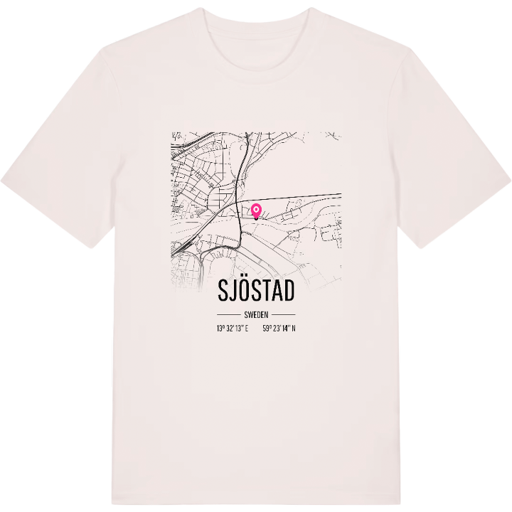 Sjöstad karta t-shirt – t-shirt från PinShirt