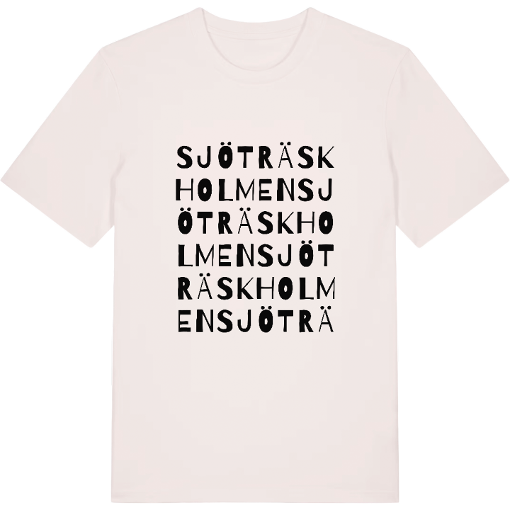 Sjöträskholmen ordlek t-shirt – t-shirt från PinShirt