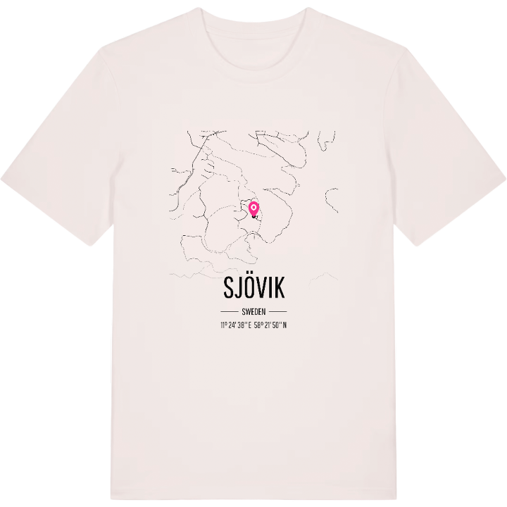 Sjövik karta t-shirt – t-shirt från PinShirt
