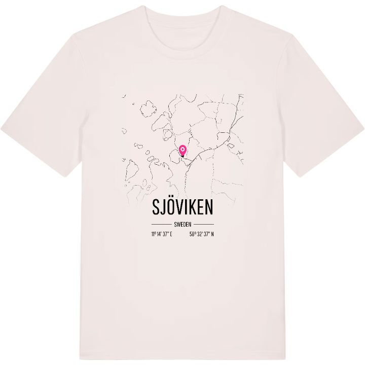 Sjöviken karta t-shirt – t-shirt från PinShirt