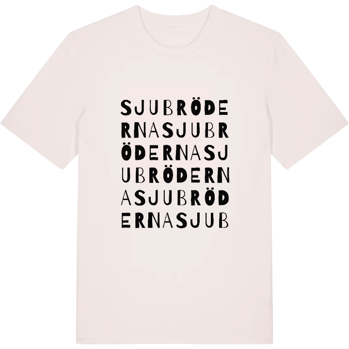 Sju bröderna ordlek t-shirt – t-shirt från PinShirt