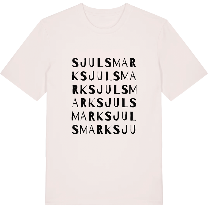 Sjulsmark ordlek t-shirt – t-shirt från PinShirt