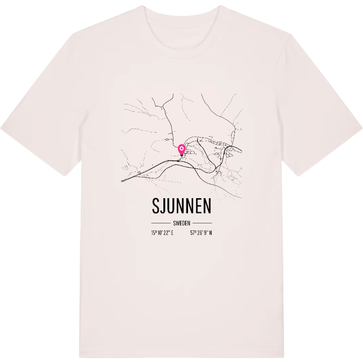 Sjunnen karta t-shirt – t-shirt från PinShirt