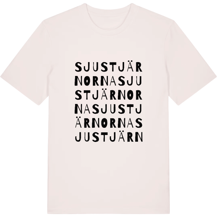 Sjustjärnorna ordlek t-shirt – t-shirt från PinShirt