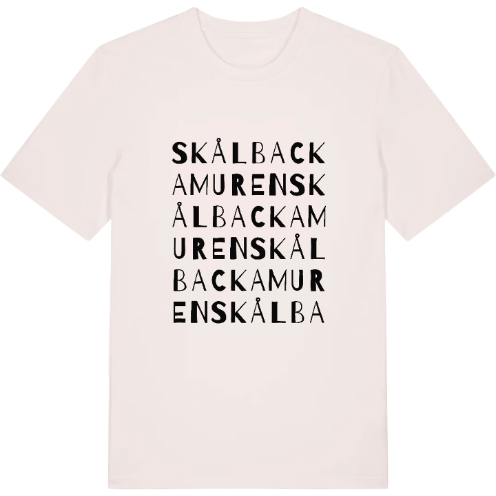 Skålbackamuren ordlek t-shirt – t-shirt från PinShirt