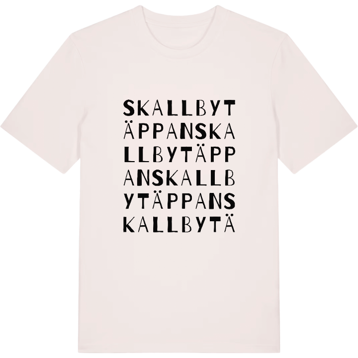 Skallbytäppan ordlek t-shirt – t-shirt från PinShirt