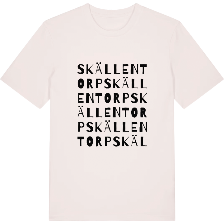 Skällentorp ordlek t-shirt – t-shirt från PinShirt