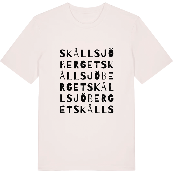 Skållsjöberget ordlek t-shirt – t-shirt från PinShirt