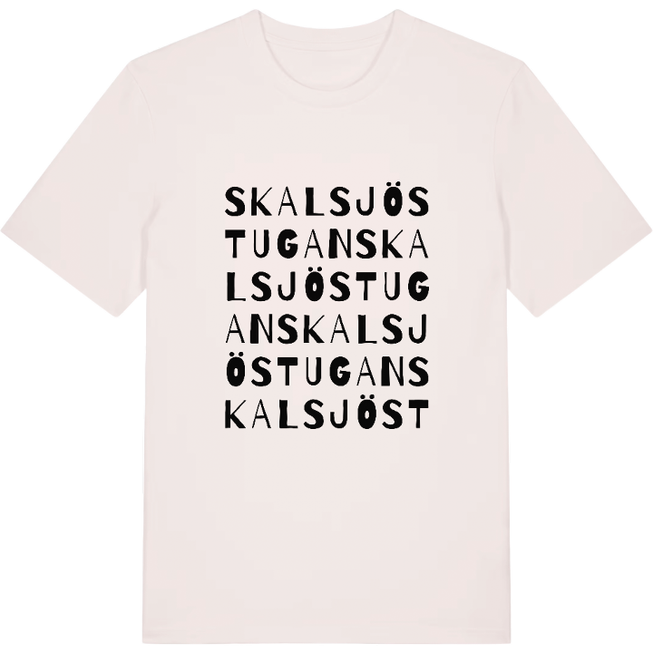Skalsjöstugan ordlek t-shirt – t-shirt från PinShirt