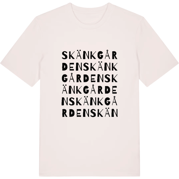 Skänkgården ordlek t-shirt – t-shirt från PinShirt