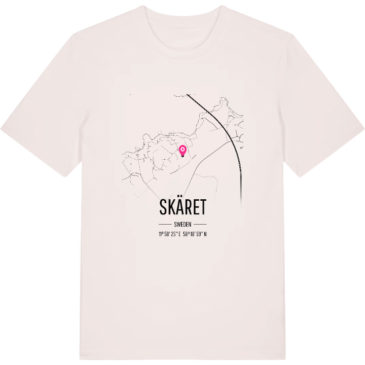Skäret karta t-shirt – t-shirt från PinShirt