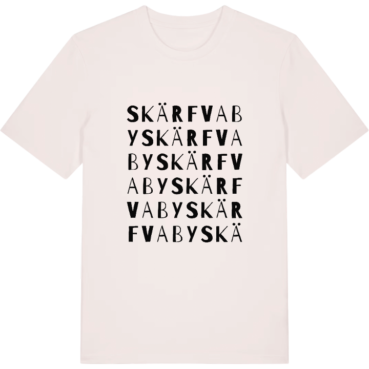 Skärfva by ordlek t-shirt – t-shirt från PinShirt