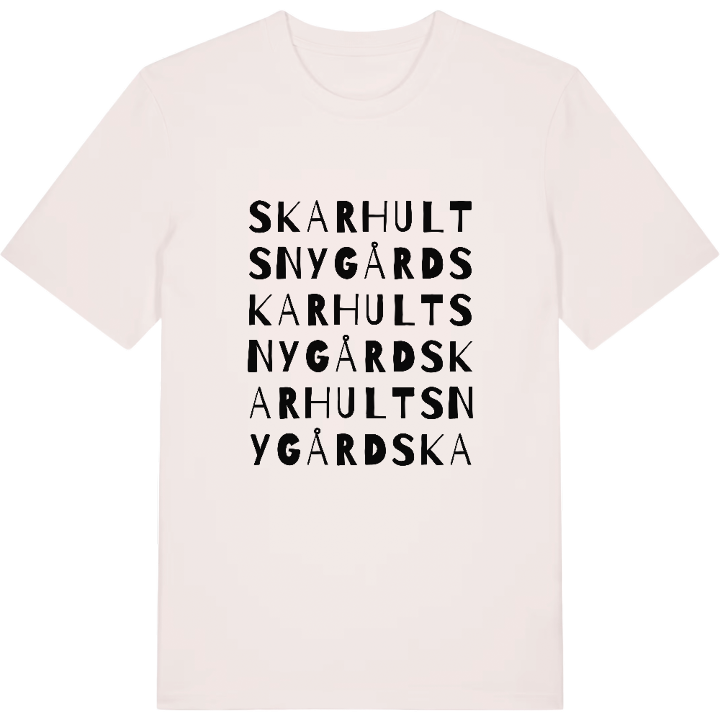 Skarhults Nygård ordlek t-shirt – t-shirt från PinShirt