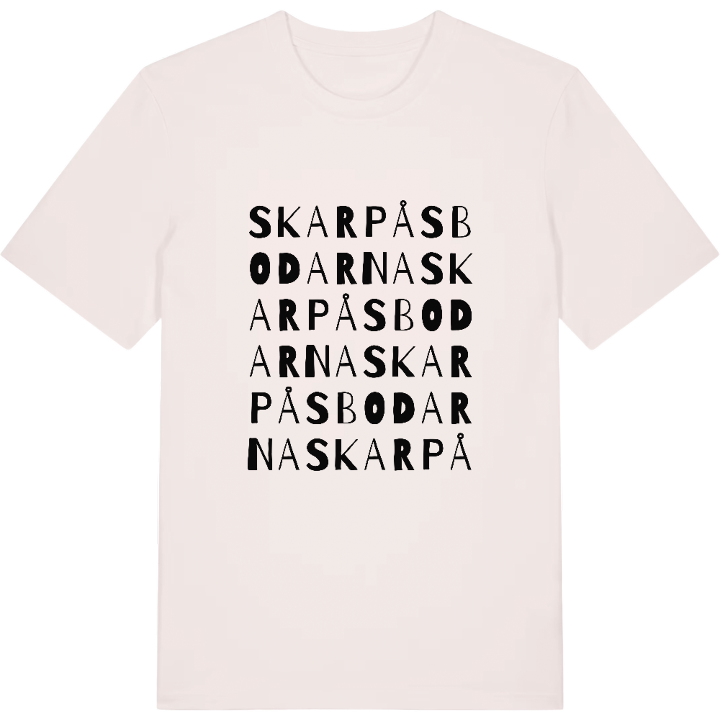 Skarpåsbodarna ordlek t-shirt – t-shirt från PinShirt