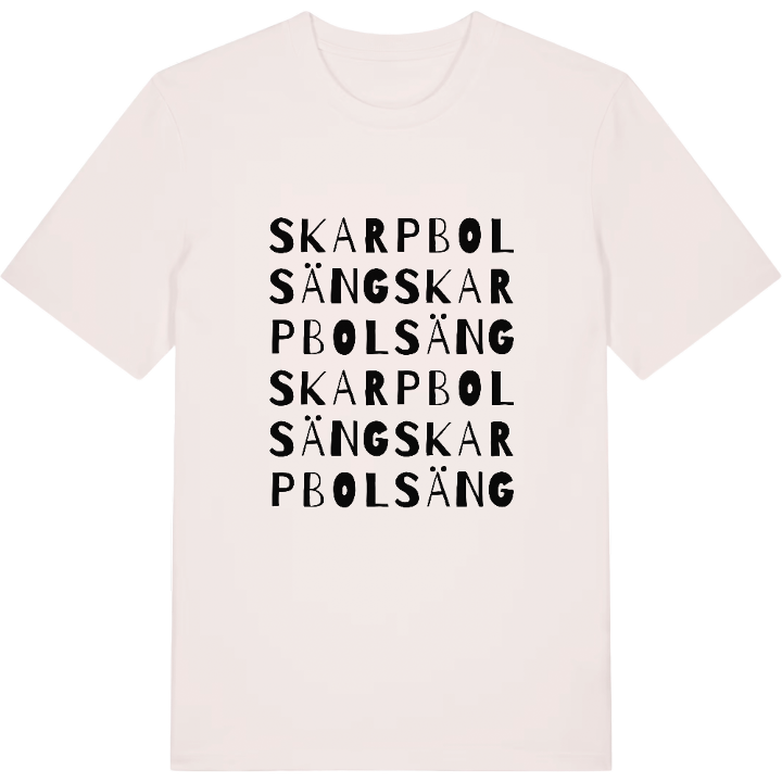 Skarpbolsäng ordlek t-shirt – t-shirt från PinShirt