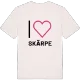Jag älskar Skärpe t-shirt stort tryck